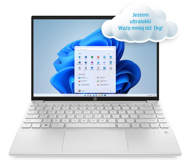 HP Pavilion Aero Ryzen 7-5800/16GB/512/Win11 Silver - 671692 - zdjęcie 3